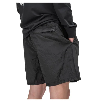 Stone Island Nylon Metal Patch Logo Swim Shorts (Schwarz)