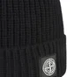 Stone Island Ribbed Beanie (Schwarz)