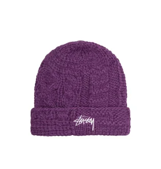 Stüssy Knit Patchwork Beanie (Lila)