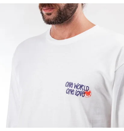 Stüssy One World L/S (Weiß)