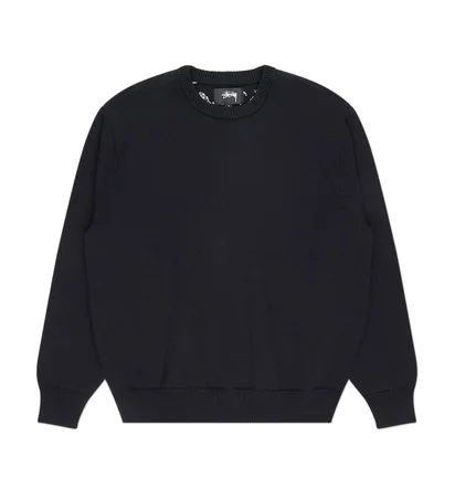 stüssy laguna icon sweater (black)