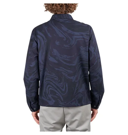 Dime Marble Coach Jacket (Navy)