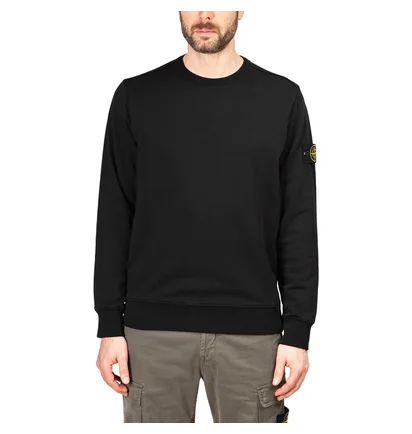 Stone Island Garment Dyed Crew Sweat (Schwarz)