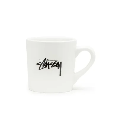 Stüssy Behind The 8 Ball Ceramic Mug (Cream)