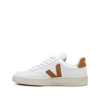 Veja WMNS V-12 Leather (Weiß / Braun)