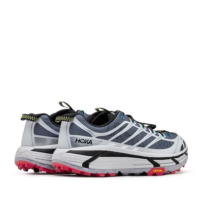 HOKA Mafate Three2 Wordmark (Grau / Rot)