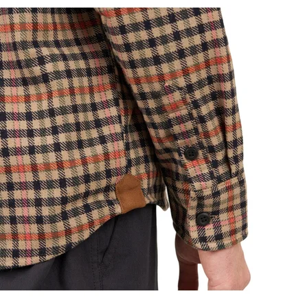 Carhartt WIP L/S Asher Shirt Check Leather (Braun / Orange)