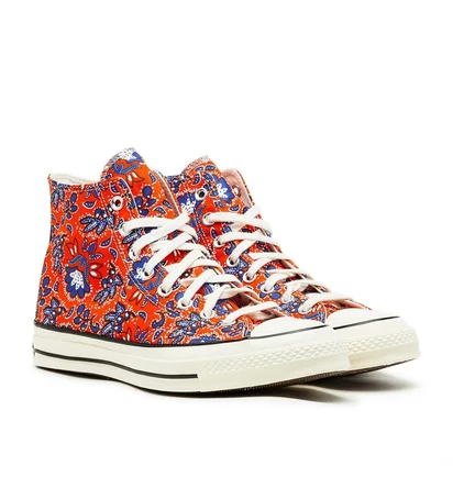 Converse Culture Print Chuck 70 HI (Rot / Blau / Weiß)