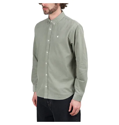 Carhartt WIP L/S Madison Fine Cord Shirt (Hellgrün)