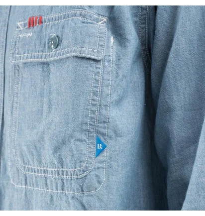 Liberaiders Peace Chambray Shirt (Hellblau)