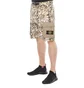 Stone Island Alligator Camo Cotton - Nylon Shorts (Beige)