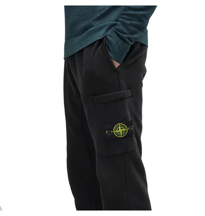 Stone Island Cotton Fleece Pant (Schwarz)
