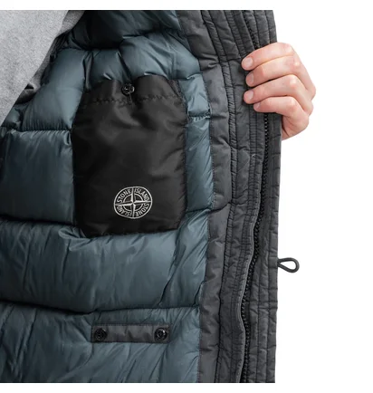 Stone Island Fili Resinata Down Jacket (Anthrazit)