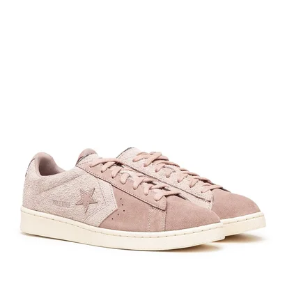 Converse x Earth Tone Suede Pro Leather OX (Blassrosa)