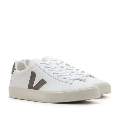 Veja Campo Chromefree Leather (Weiß / Khaki)