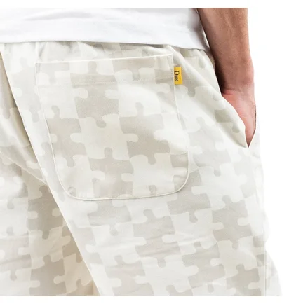 Dime Puzzle Twill Pants (Weiß / Grau)
