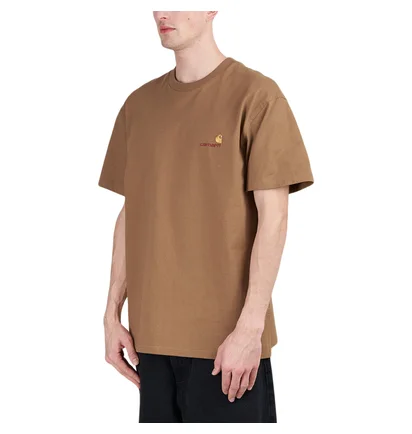 Carhartt WIP S/S American Script T-Shirt (Braun)