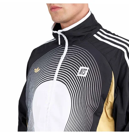 adidas x NTS TG Track Top (Schwarz / Weiß / Gold)