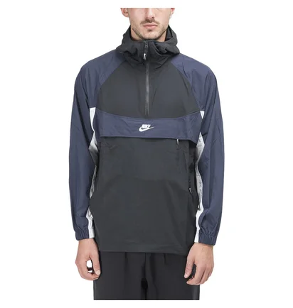 Nike Hooded Woven Jacket (Schwarz / Navy)