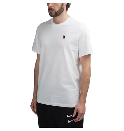 NikeCourt Tennis-T-Shirt (Weiß)