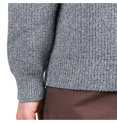 Norse Projects Roald Raglan Indigo Mouliné Pullover (Grau)