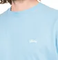 Stüssy Stock Logo Crew T-Shirt (Blau)