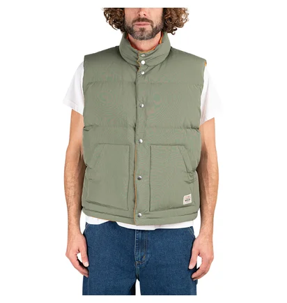 Stüssy Reversible Down Workgear Vest (Oliv / Orange)