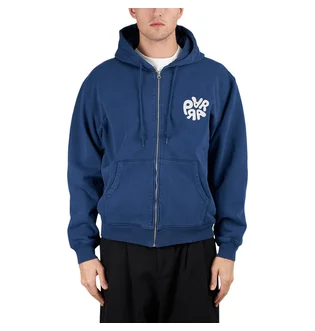 by Parra 1976 Logo Zip Hooded Sweatshirt (Blau)