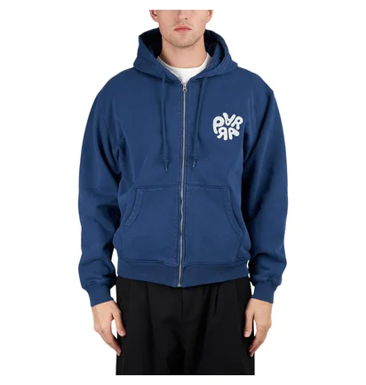 by Parra 1976 Logo Zip Hooded Sweatshirt (Blau)