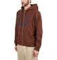 Brain Dead Collegiate Zip Up Hoodie (Braun)