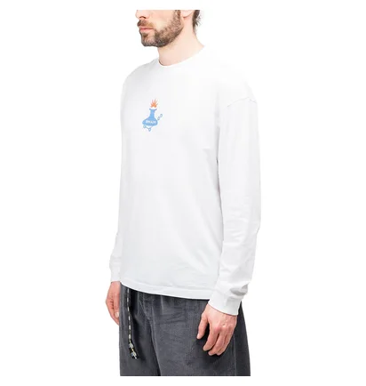 Brain Dead Man-Machine Longsleeve (Weiß)