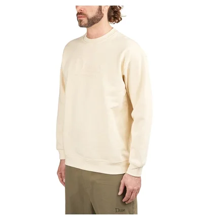 Dime Classic Embossed Crewneck (Creme)