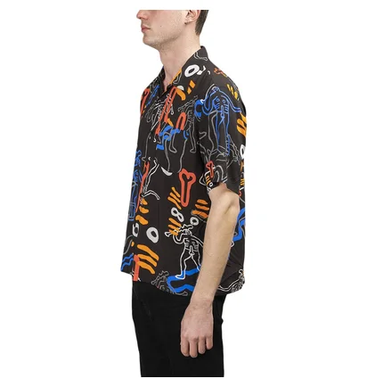 Aries Dude Hawaiian Shirt (Schwarz)