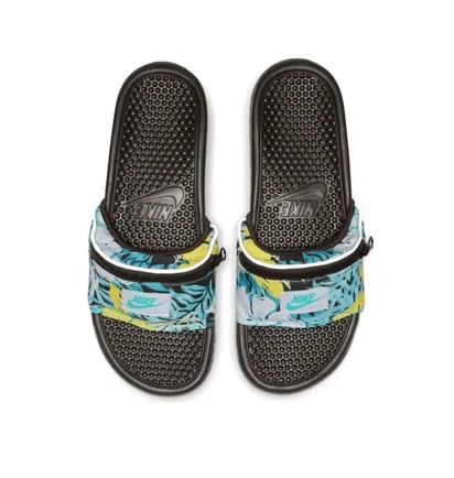 Nike Benassi JDI 'Fanny Pack' (Schwarz / Türkis)
