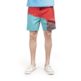 Aimé Leon Dore Color Blocked Hiking Shorts (Rot / Blau)