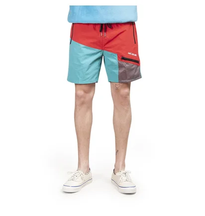 Aimé Leon Dore Color Blocked Hiking Shorts (Rot / Blau)