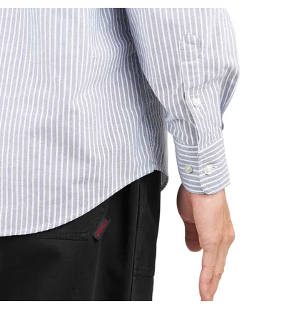 No Problemo Oxford Stripe LS Shirt (Weiß)