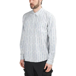 Stüssy Jacquard Logo Stripe Shirt (Weiß)