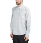Stüssy Jacquard Logo Stripe Shirt (Weiß)