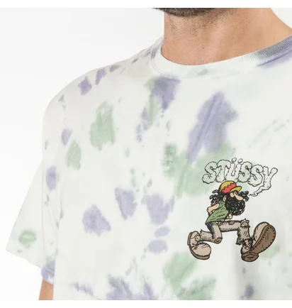 Stüssy Mr. Natty Tie Dye Tee (Weiß / Lila)