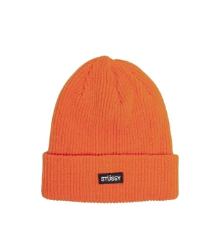 Stüssy Small Patch Watchcap Beanie (Orange)