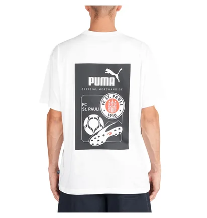 Puma x St. Pauli Retro Graphic T-Shirt (Weiss)