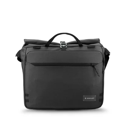 Heimplanet Transit Line Roll Top Messenger Bag (Schwarz)