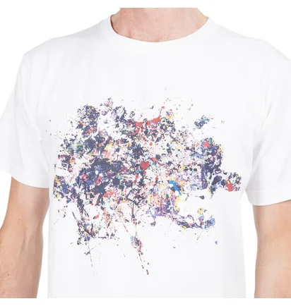 Medicom Adam Et Rope x Jackson Pollock Studio Splash T-Shirt (Weiß)