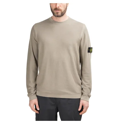 Stone Island Pigment DYE Knit Pullover (Dunkelbeige)