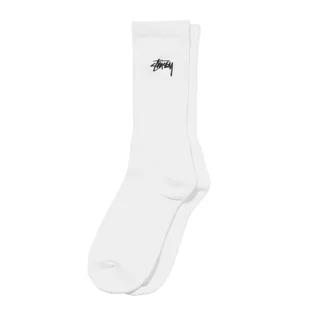 Stüssy Small Stock Crew Socks (Weiß)