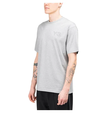 adidas Y-3 Classic Chest Logo T-Shirt (Grau)