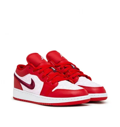 Air Jordan 1 Low SE (GS) (Rot / Weiß)