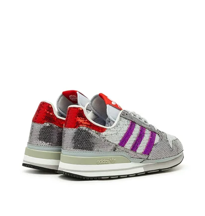 adidas W ZX 500 (Silber / Lila / Rot)