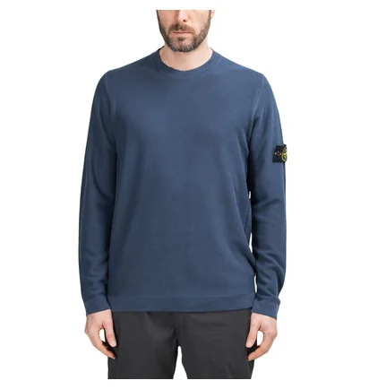 Stone Island Pigment DYE Knit Pullover (Navy)